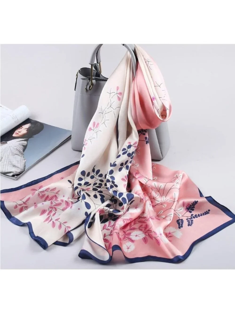 Luxurious 100% Mulberry Silk Long Scarf for Women - Large Oblong Wrap